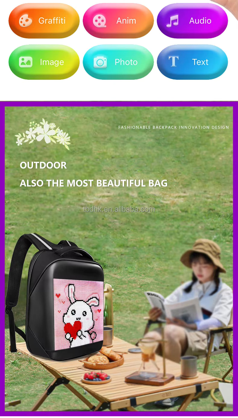 GlowBag 5X โB LED Smart Backpack