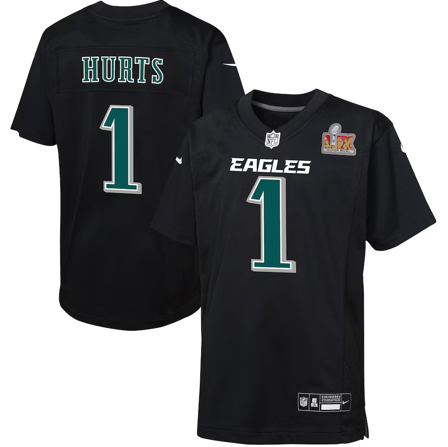 Jalen Hurts Philadelphia Eagles Nike MENS Super Bowl LIX Patch