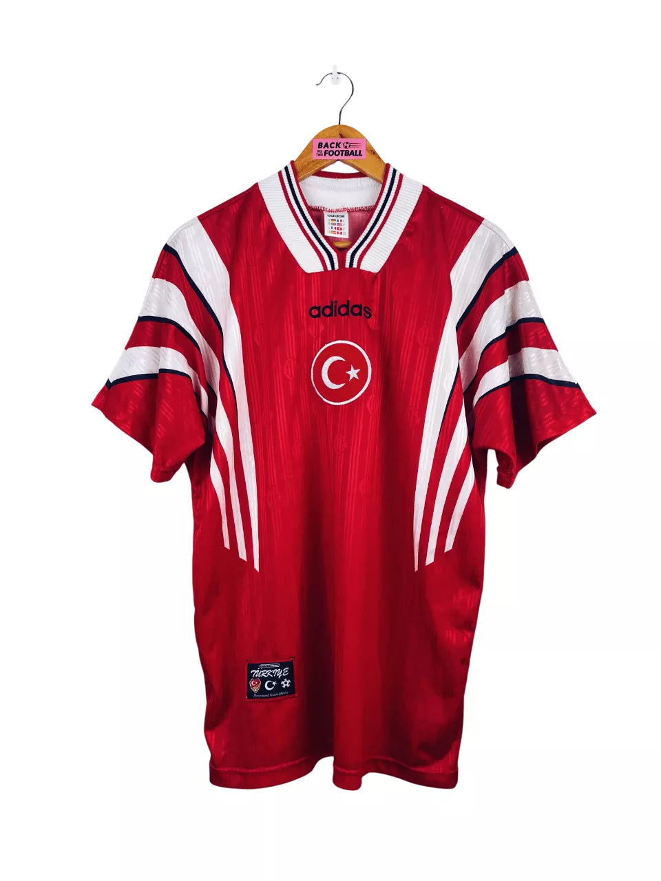 トルコ代表　adidas Turkey レプリカユニホーム Lサイズ　古着 Turkey Classic 1996/1998 Home Jersey – amzunit