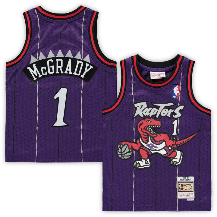 Men's Tracy McGrady #1 Toronto Raptors Mitchell & Ness Swingman Jersey - Purple