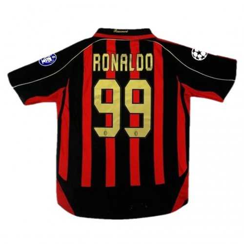 AC Milan HOME CLASSIC 2006/07 with RONALDO 99 – amzunit
