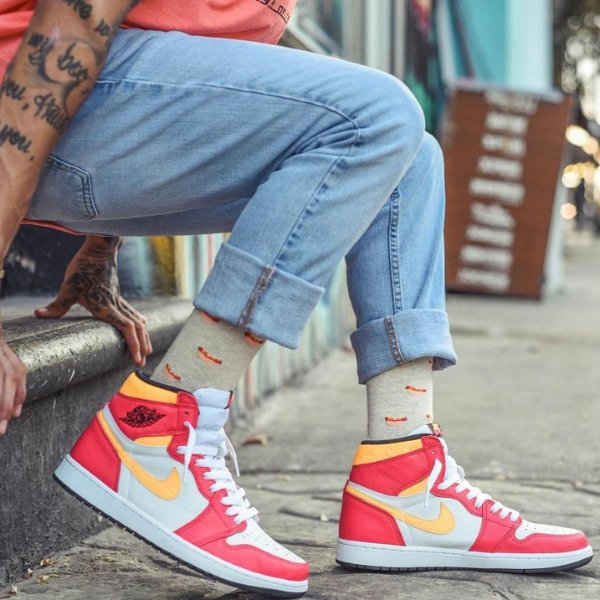 fusion red jordan 1 outfit