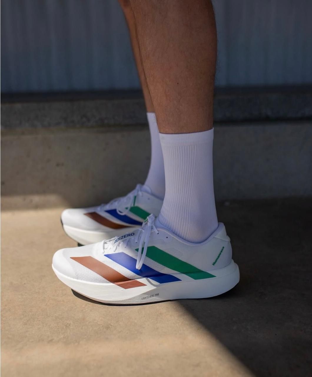 adidas Adizero Evo SL Pharrell Humanrace White Green Blue