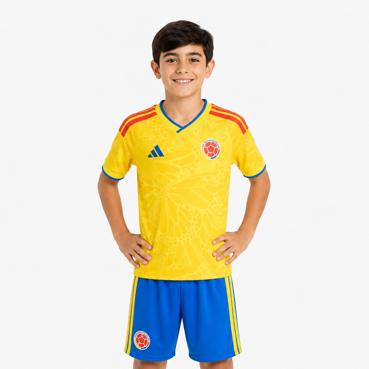 Colombia Home World Cup kit kids 2026