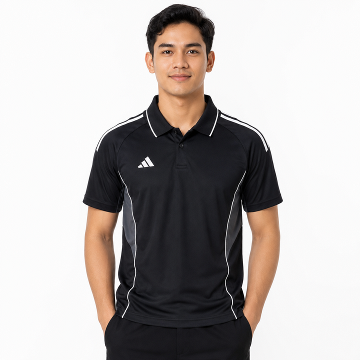 Black Sports Training Polo