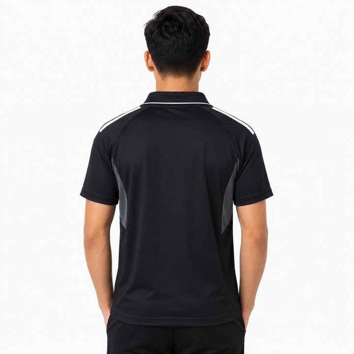 Black Sports Training Polo