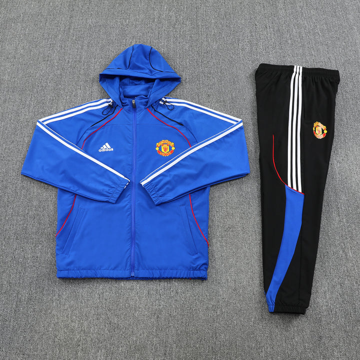 MAN UNITED Hoodie Jacket Suit Blue