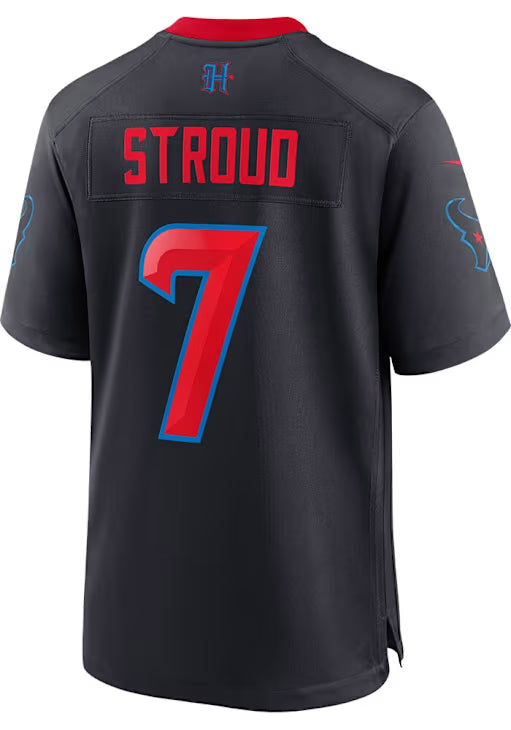 CJ Stroud Nike Houston Texans Navy Blue Alt Game Football Jersey