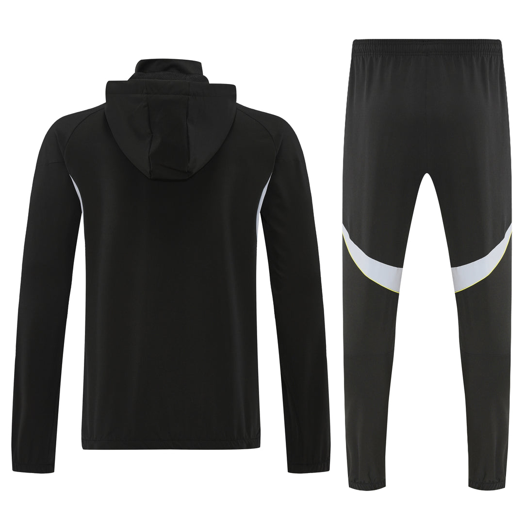 RM Black Hoodie Windbreaker Jacket Suit