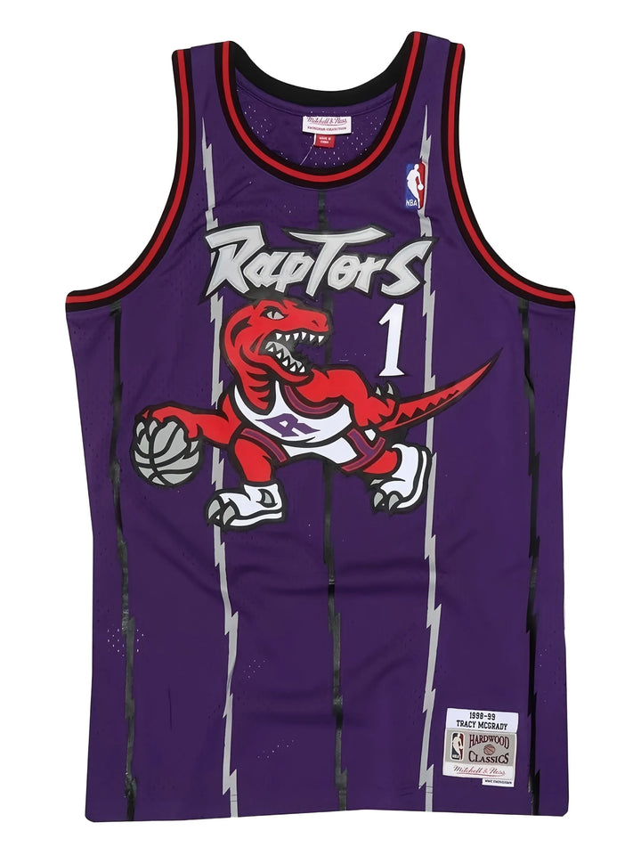 Men's Tracy McGrady #1 Toronto Raptors Mitchell & Ness Swingman Jersey - Purple
