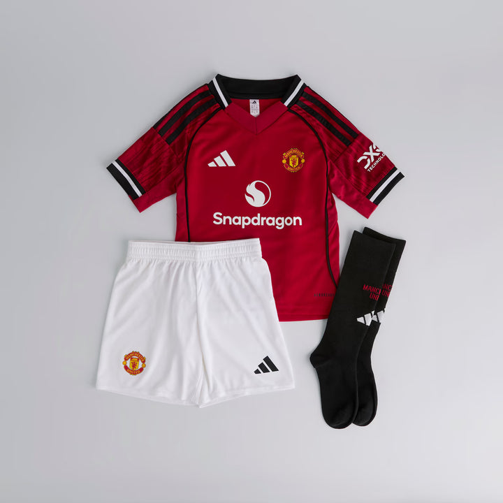 Man United Home Kit Kids 2025/26