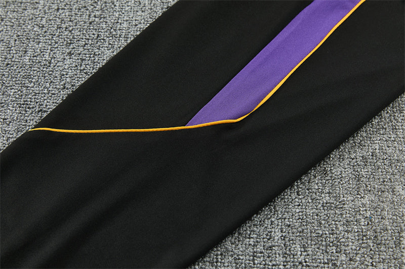 BRC Kobe Quarter-Zip Training Tracksuit Set - Black / Purple