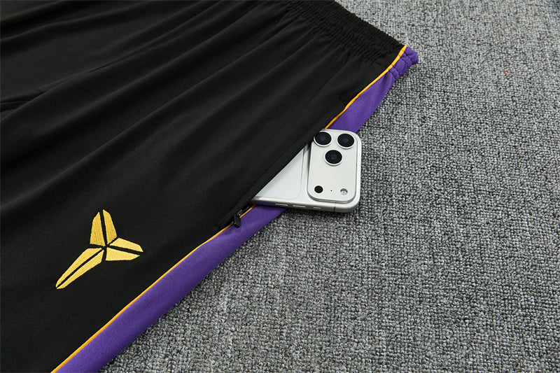 BRC Kobe Quarter-Zip Training Tracksuit Set - Black / Purple