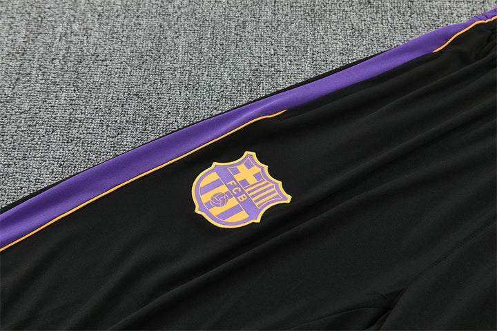 BRC Kobe Quarter-Zip Training Tracksuit Set - Black / Purple