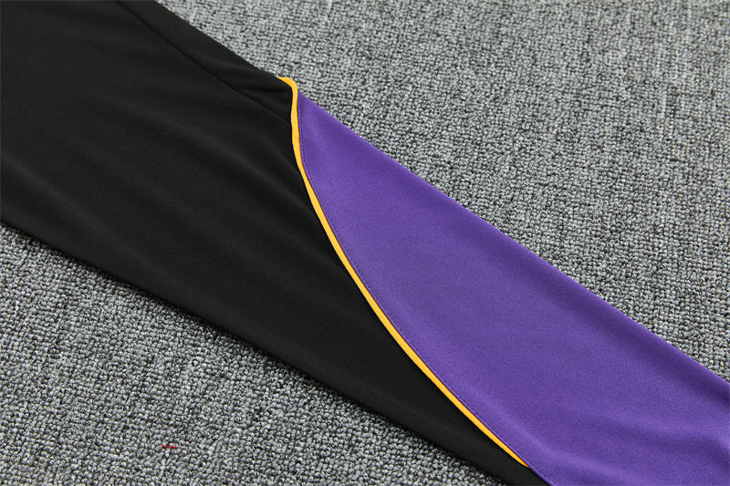 BRC Kobe Quarter-Zip Training Tracksuit Set - Black / Purple