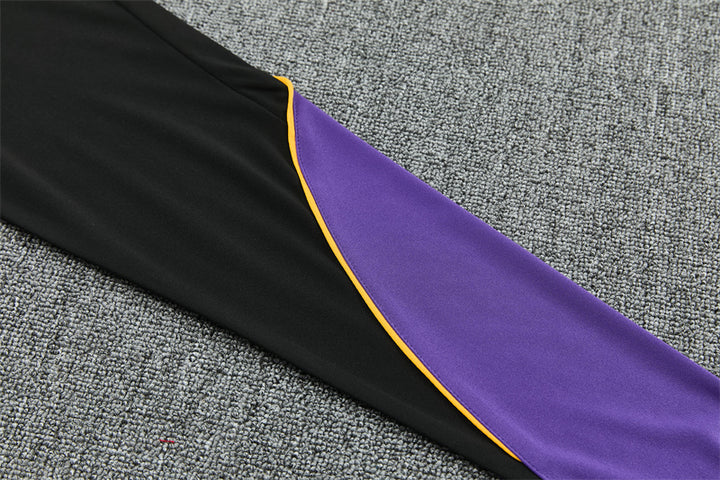 BRC Kobe Quarter-Zip Training Tracksuit Set - Black / Purple