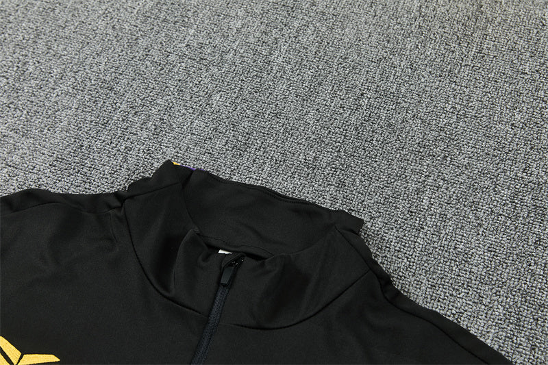 BRC Kobe Quarter-Zip Training Tracksuit Set - Black / Purple