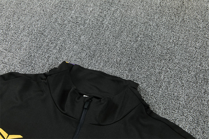BRC Kobe Quarter-Zip Training Tracksuit Set - Black / Purple