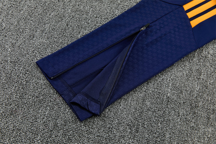 RM Quarter-Zip Training Tracksuit Set - Navy / Orange / White