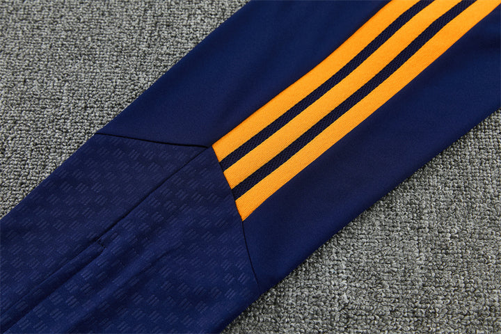 RM Quarter-Zip Training Tracksuit Set - Navy / Orange / White