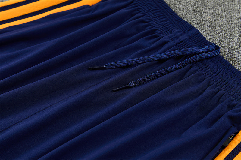RM Quarter-Zip Training Tracksuit Set - Navy / Orange / White