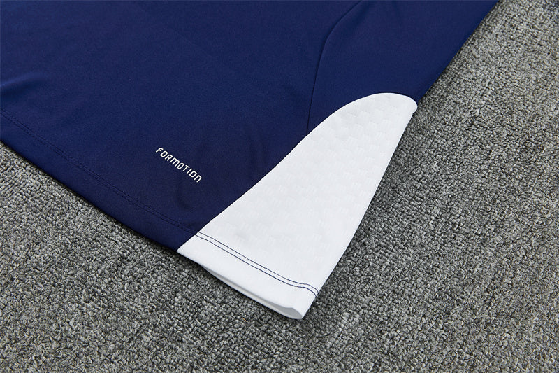 RM Quarter-Zip Training Tracksuit Set - Navy / Orange / White