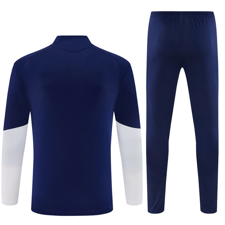 RM Quarter-Zip Training Tracksuit Set - Navy / Orange / White