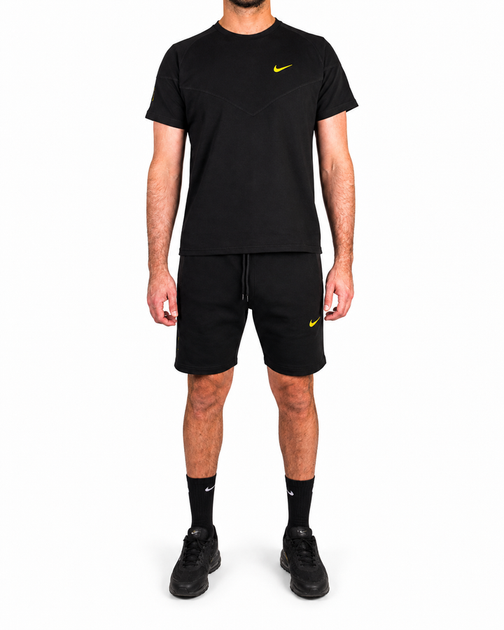 Men’s Black Performance T-Shirt &amp; Shorts Set