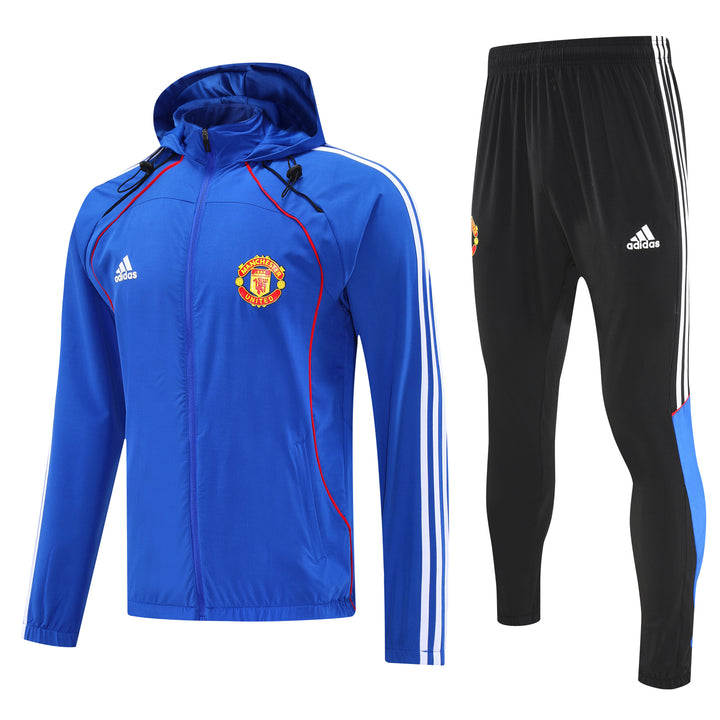 MAN UNITED Hoodie Jacket Suit Blue