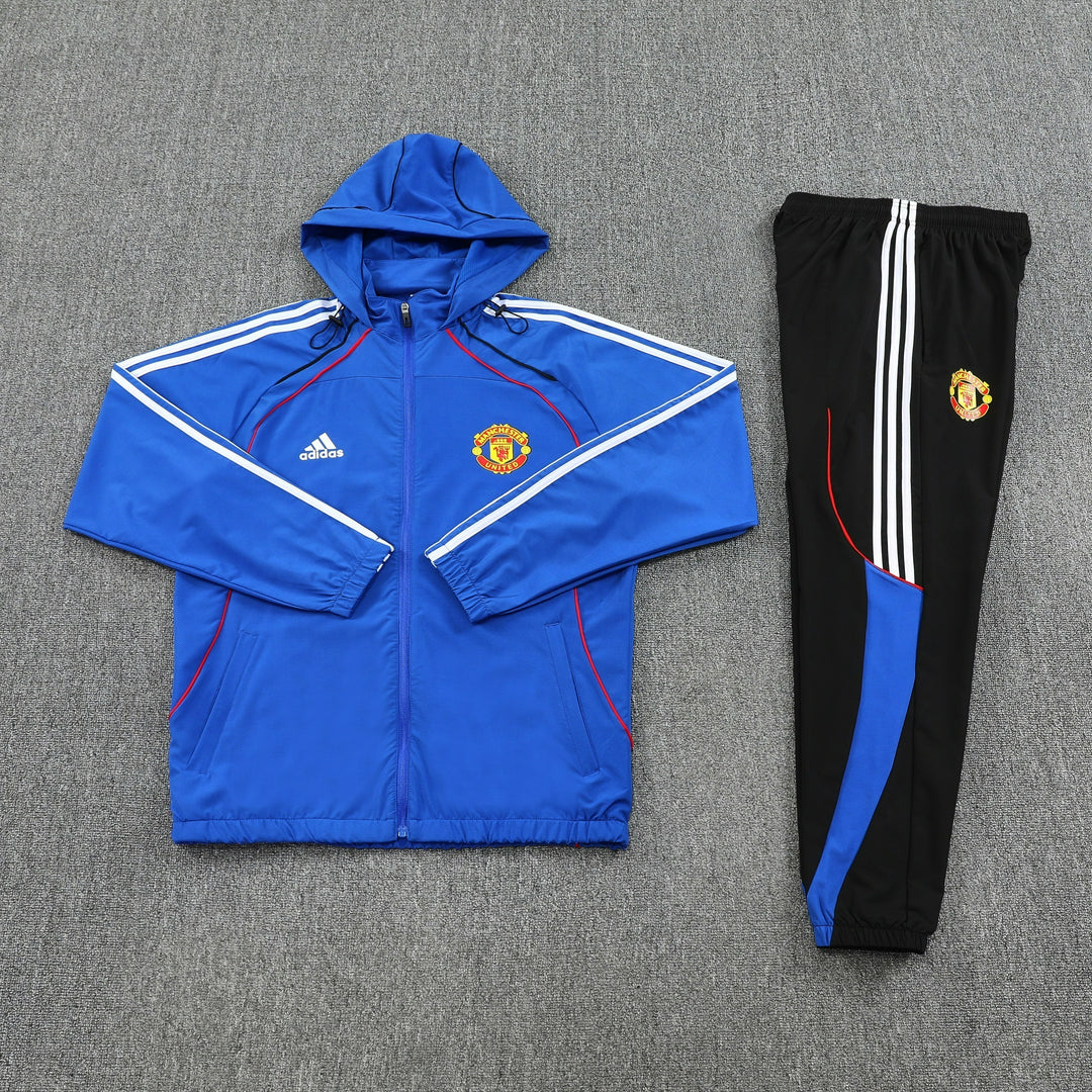 MAN UNITED Hoodie Jacket Suit Blue