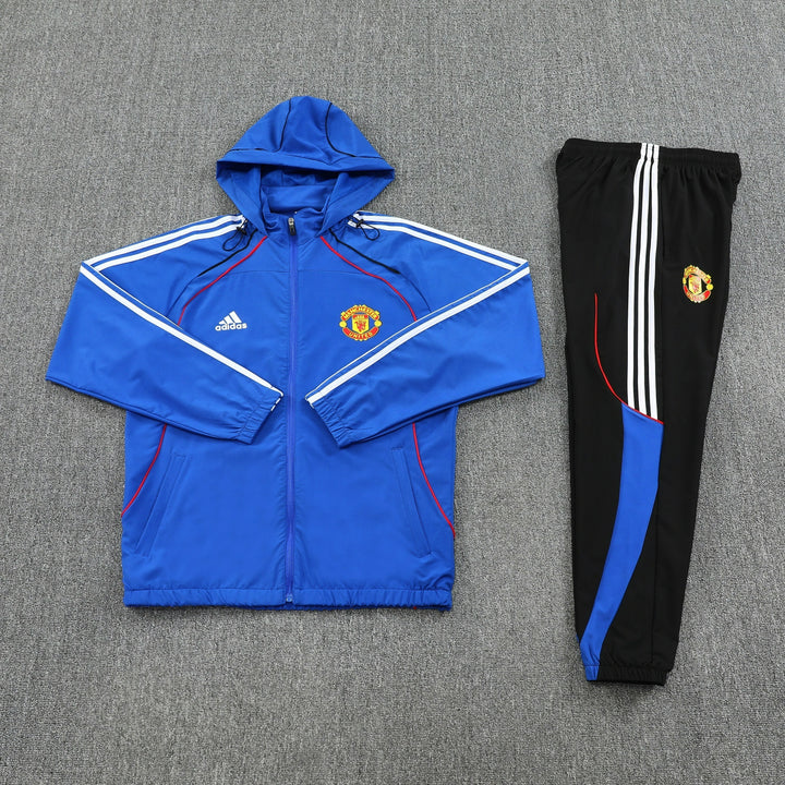 MAN UNITED Hoodie Jacket Suit Blue