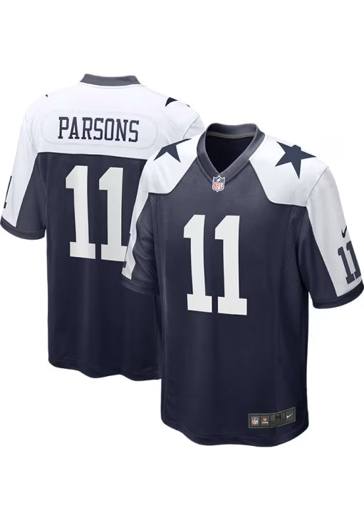 Micah Parsons Dallas Cowboys Navy Blue Throwback Football Jersey