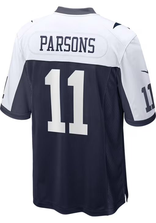 Micah Parsons Dallas Cowboys Navy Blue Throwback Football Jersey