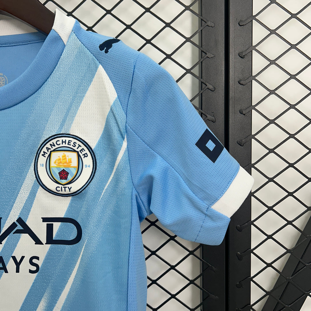Man City Home Kids Kit 2025/26