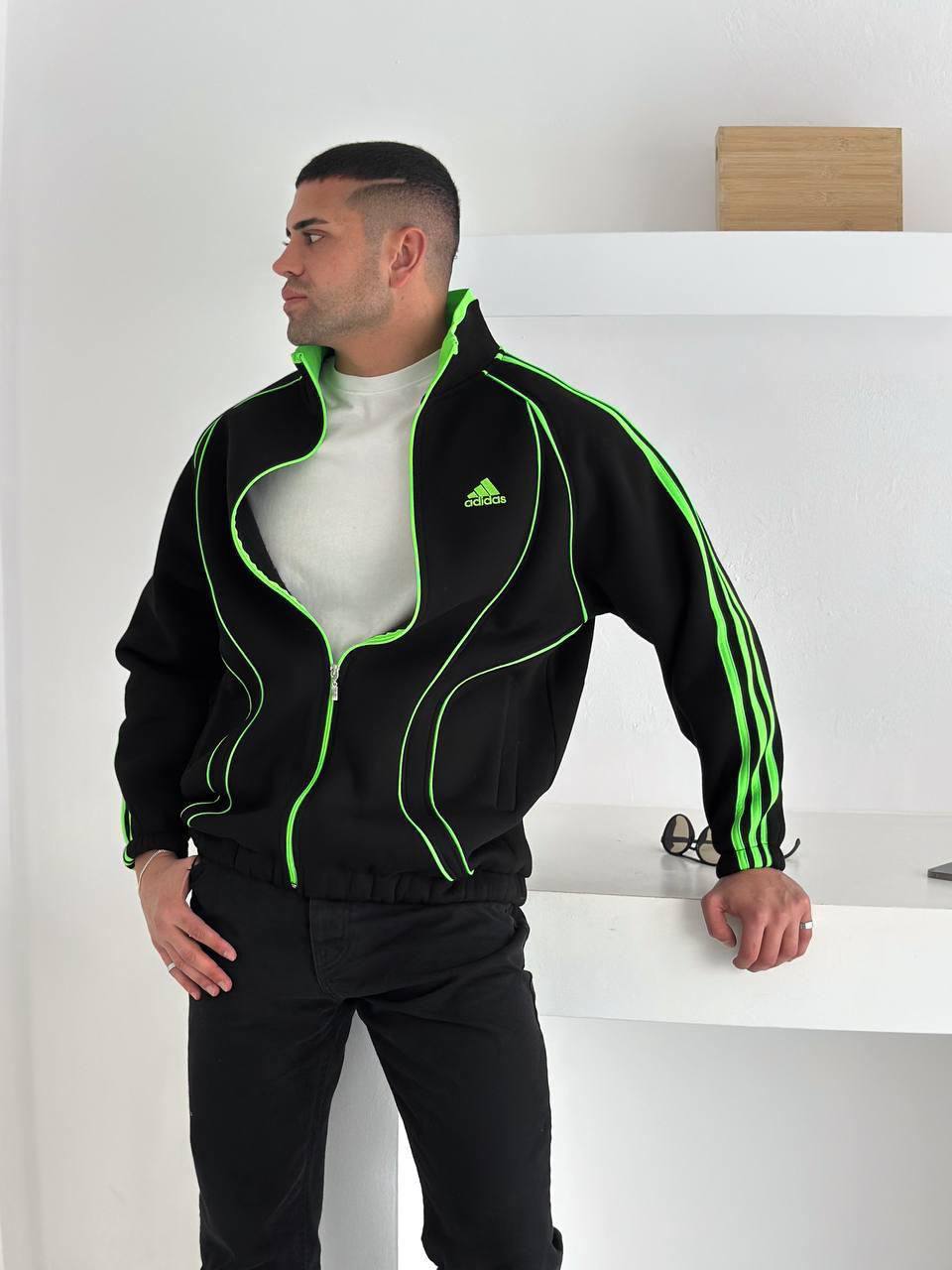 Premium Half-Zip Oversized Jacket – Athletic Streetwear Edition