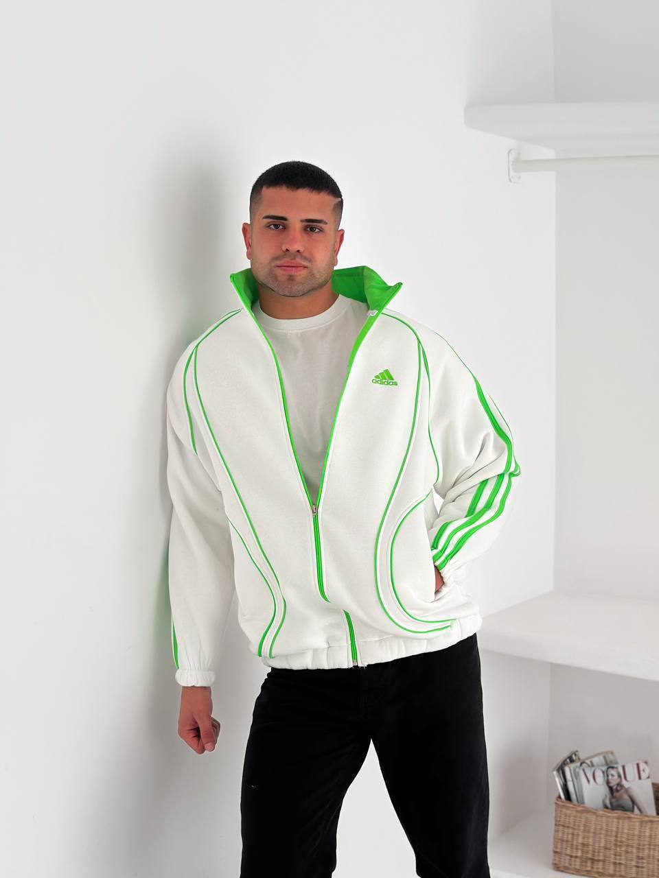 Premium Half-Zip Oversized Jacket – Athletic Streetwear Edition