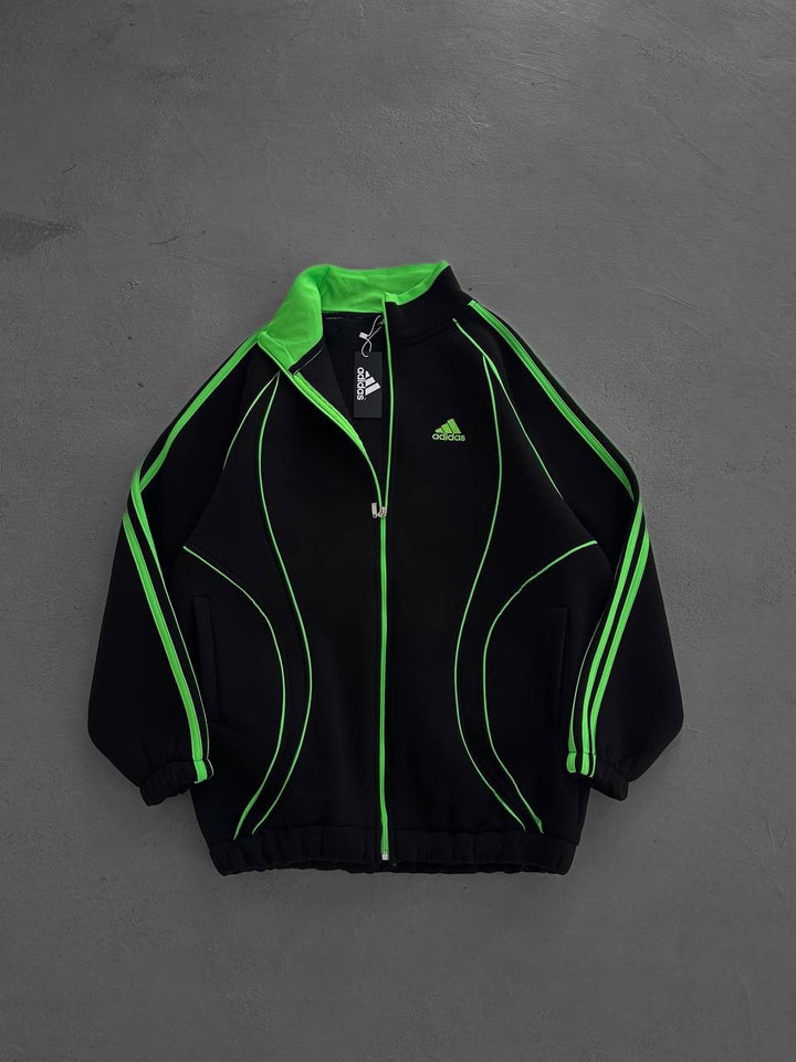 Premium Half-Zip Oversized Jacket – Athletic Streetwear Edition