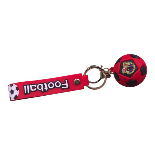 Barc_a Football Keychain – Red & Blue