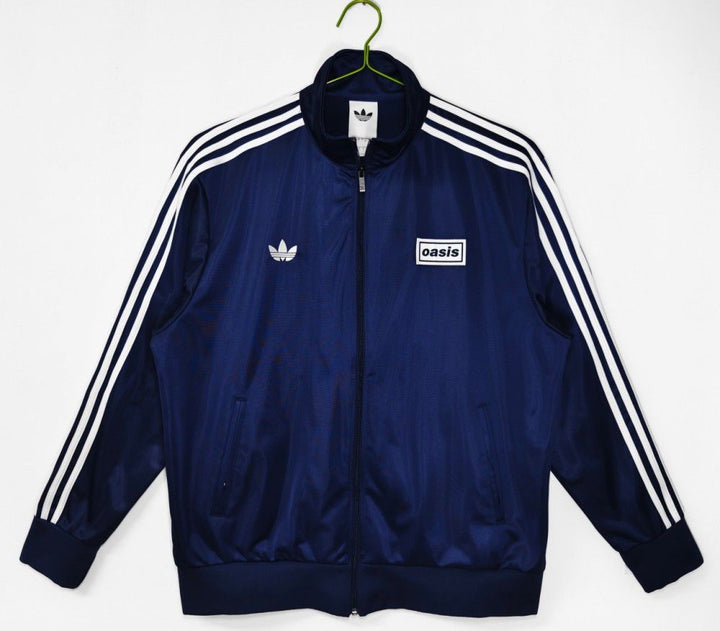 adidas Oasis Tour Logo Blue 3-Stripes Classic Top Men Jacket