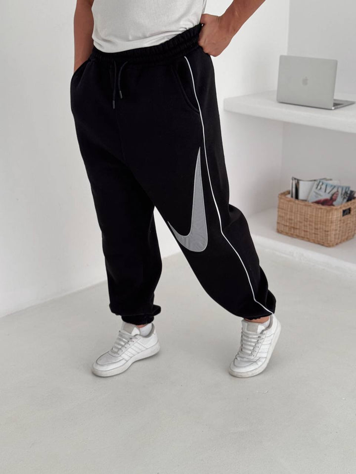 Nike Oversized Jogger Sweatpants with Large Swoosh