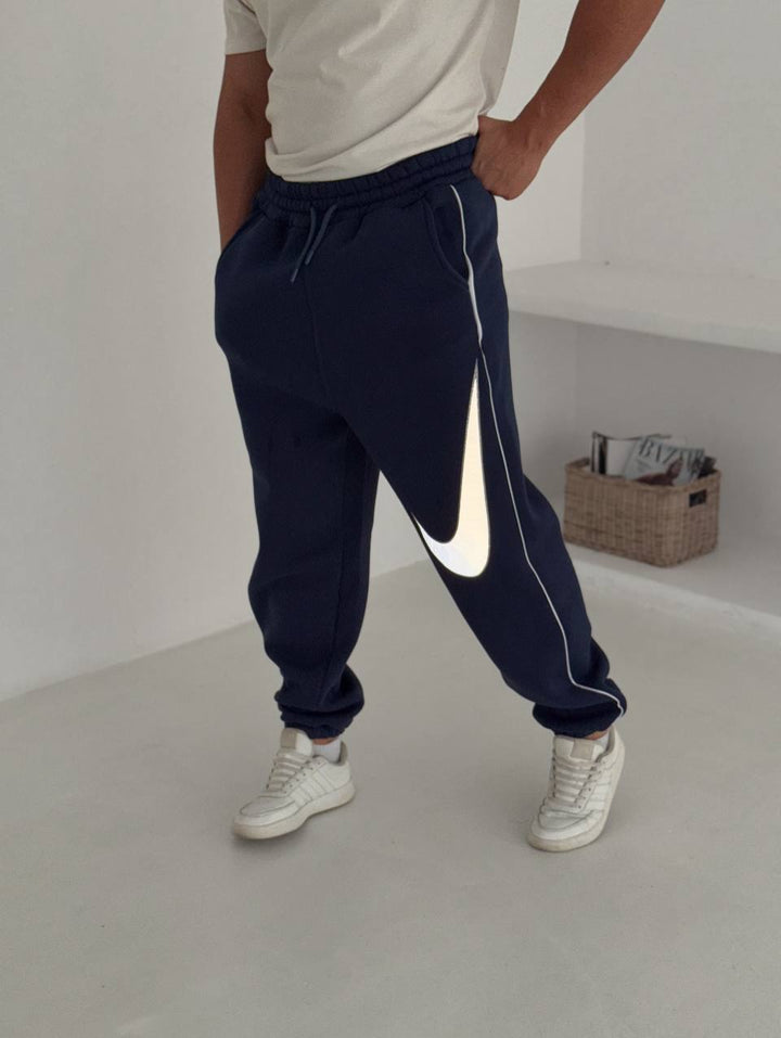 Nike Oversized Jogger Sweatpants with Large Swoosh