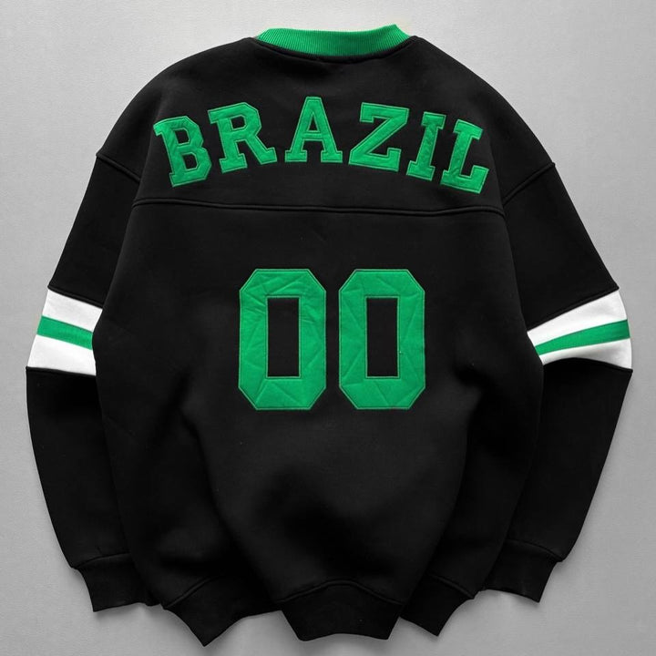 Brazil Oversized Sweatshirt – Premium Football Streetwear Edition
