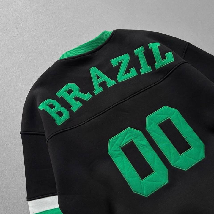 Brazil Oversized Sweatshirt – Premium Football Streetwear Edition