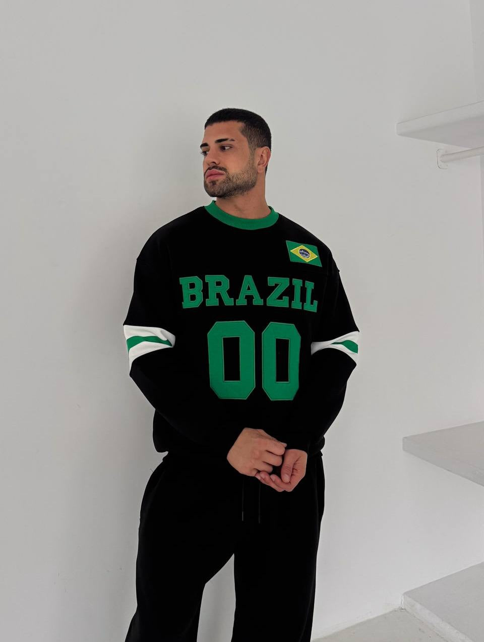 Brazil Oversized Sweatshirt – Premium Football Streetwear Edition