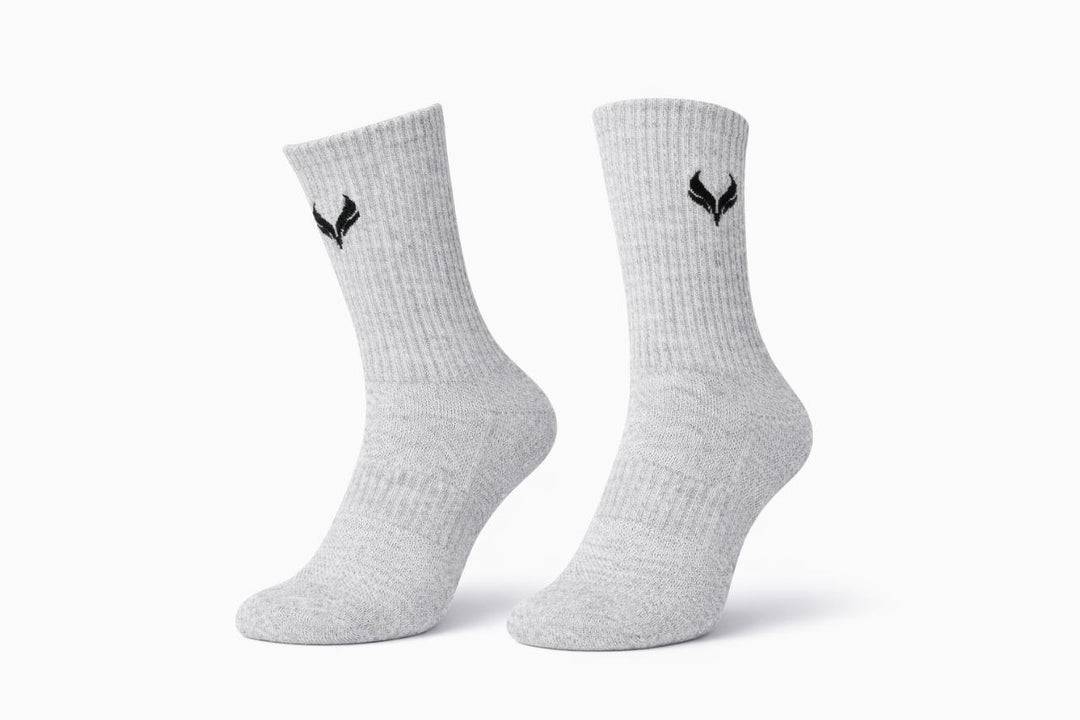 AMZUNIT Performance Crew Socks – Breathable Lightweight Sports Socks with Arch Support