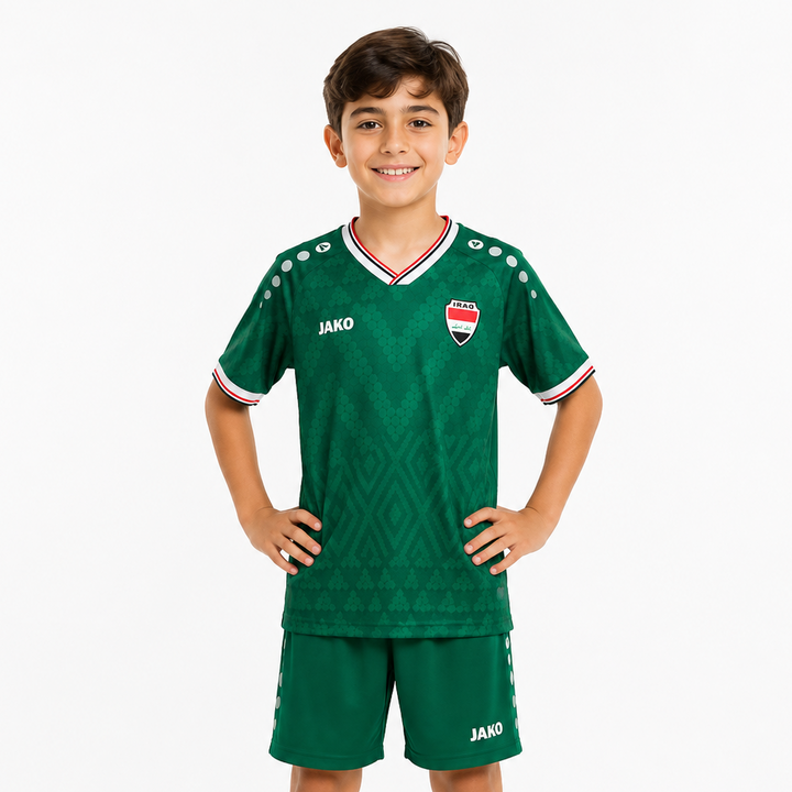 Iraq away World Cup kids kit 2026