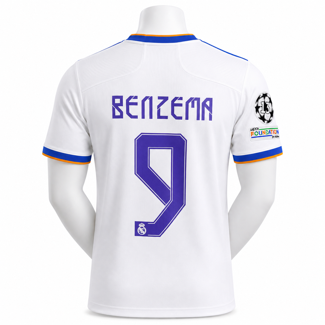 RM Home classic 2021/22  Benzema 9 With Badges