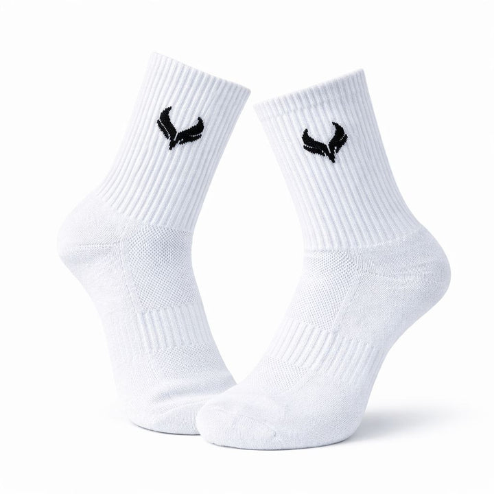 AMZUNIT Performance Crew Socks – Breathable Lightweight Sports Socks with Arch Support