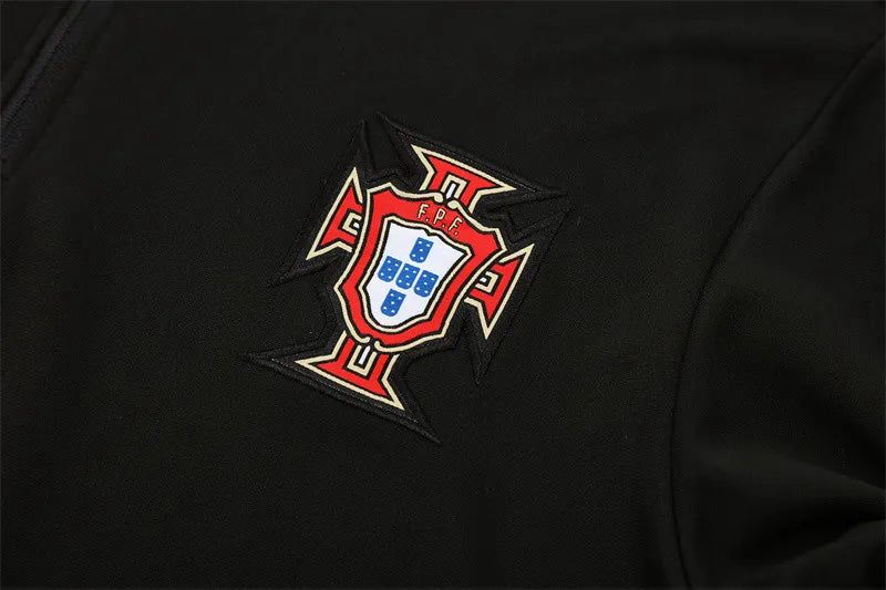 Portugal Black Training Tracksuit - World Cup 2026