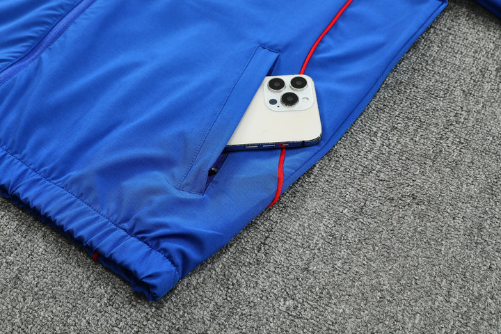 MAN UNITED Hoodie Jacket Suit Blue